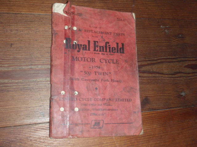 ENFIELD.a list of spare & replacement parts for the ROYAL ENFIEL